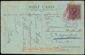 110433 - 1914 MALTA  by hand drawn postcard sent by Czech prisoner on