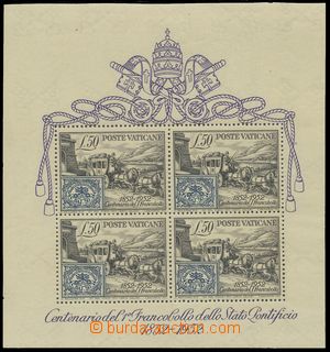 110491 - 1952 Mi.Bl.1, miniature sheet Anniv of Stamp, popular miniat