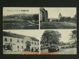 110590 - 1914 BOBROVÁ (Dolní Bobrová) - 4-view, shop, people, Us, 
