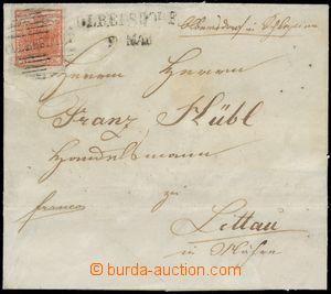 110765 - 1851 folded cover of letter with 3 Kreuzer issue I, Mi.3, ma