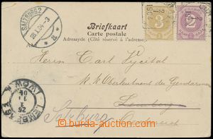 110792 - 1904 postcard to Austria with Mi.20, 22, CDS CURACAO/ 2.I.19