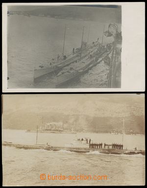 110829 - 1915-16 sestava 2ks pohlednic, 3x ponorka; nepoužité, luxu