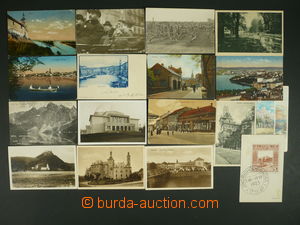 110898 - 1910-30 ČSR  sestava 15ks pohlednic, mj. Nymburk a Lučenec