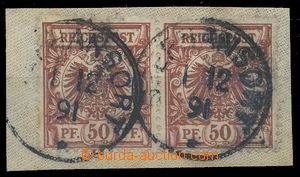 111020 - 1890 GERMAN NEW GUINEA   Mi.V/ 50c, value 50Pf rose brown, h