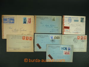 111052 - 1939-44 ADVERTISING ADDED PRINTS  comp. 7 pcs of letters wit