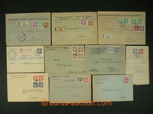 111097 - 1941-43 comp. 10 pcs of entires franked with. service stmp.,