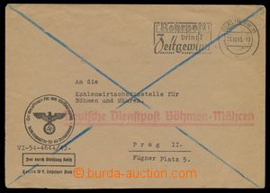 111149 - 1943 úřední dopis bez frankatury adresovaný do Prahy, SR