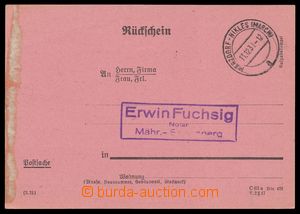 111156 - 1939 zpáteční lístek, DR MÄRZDORF-NIKLES/ 13.12.39, skv