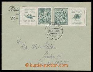 111186 - 1939 dopis do Prahy vyfr. zn. Pof.337K, 338K, Vouziers a Dos