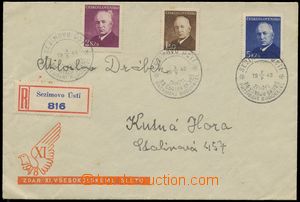 111397 - 1948 envelope to death president E. Beneš, envelope with ad