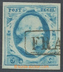 111558 - 1852 Mi.1, Král Willem III., hodnota 5c, krásný střih, s