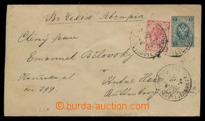 111611 - 1894 Mi.U33, celinová obálka adresovaná do Čech, dofr.zn