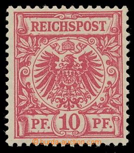111620 - 1887 Mi.47da, Říšská orlice 10Pf červená, zkrácený a