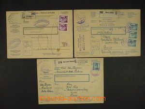 111624 - 1945-46 comp. 3 pcs of whole Bohemian and Moravian parcel ca