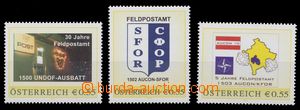 111732 - 1996-2004 FELDPOST  sestava 3ks osobních známek rakouské 