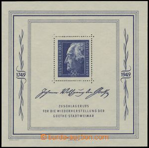 111842 - 1949 SOVIET ZONE   Mi.Bl.6, miniature sheet Goethe - Weimar,