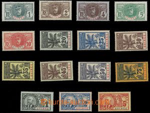 111964 - 1906-07 Mi.33-47, Faidherbe, Palmy, Ballay, kat. 200€