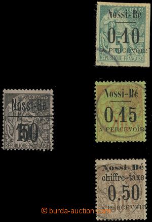 111973 - 1891-1892 NOSSI-BE  Mi.20, P5, P11-12, kat. 153€