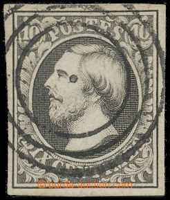 112037 - 1852 Mi.1c, Grand Duke Willem III., 10c black, wide margins,
