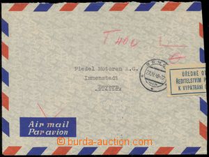 112045 - 1949 POŠTOVNÍ ÚLOŽNA BRNO  nevyplacený dopis do Německ