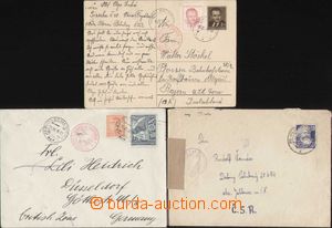 112049 - 1948-49 CENSORSHIP  comp. 3 pcs of entires, 2x to Germany, 1
