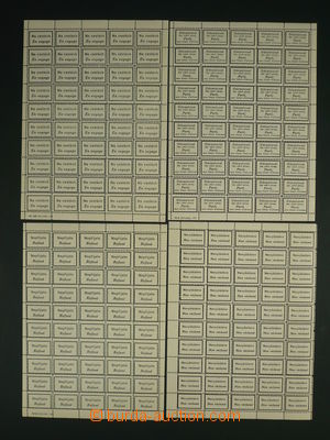112050 - 1945 ČSR II.  sestava 4 kompletních 50-zn. archů, 95B, C,