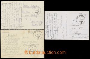 112054 - 1939 OBSAZENÍ ČSR  sestava 3ks pohlednic (Příběnice, Ve