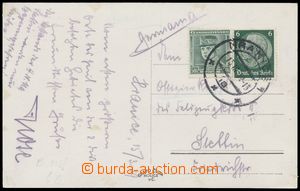 112067 - 1939 CURIOSITIES  postcard to Germany franked with. mixed fr