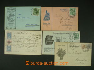 112082 - 1893-1911 comp. 5 pcs of correspondence cards with interesti