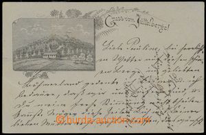 112084 - 1892 ŠLUKNOV (Schluckenau) - předchůdce pohlednice, vrch 
