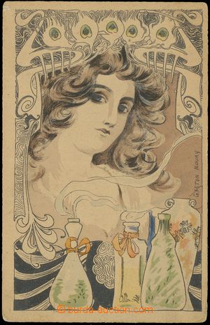 112099 - 1900 NOURY Gaston (1866–??), dívka s parfémy, DA, nepou