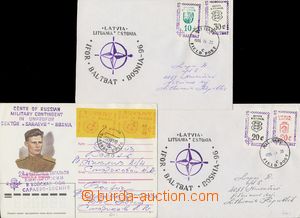 112128 - 1995-96 RUSSIA, BALTIS STATES  sestava 3ks dopisů z mise IF