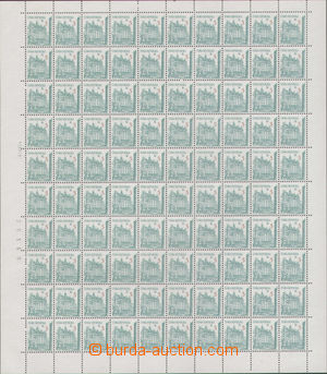 112276 - 1993 Pof.15, Towns - Plzeň, complete 100-stamps sheet with 