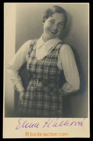 112445 - 1935 HÁLKOVÁ Elena (1907–1985), česká herečka, podpis