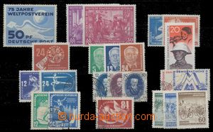 112494 - 1949-58 sestava 23ks známek, lepší hodnoty, kat. 290€