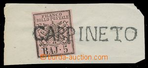 112520 - 1852 Mi.6, Coat of arms 5Baj, very wide margins, straight li