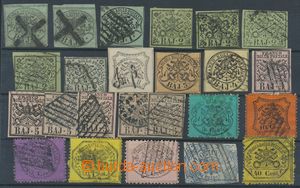 112524 - 1852-68 selection of 24 pcs of classical stamp, value 50Baj 