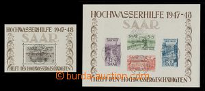 112530 - 1948 Mi.Bl.1-2, souvenir sheets Flood relief, both with CDS 