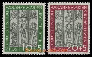 112545 - 1951 Mi.139-140, 700 let Mariánského kostela v Lübeku, ob