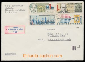 112686 - 1989 ČSR II.  R-dopis s pestrou frankaturou, DR HOŠŤKA U 