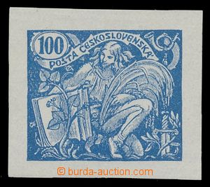 112729 -  PLATE PROOF  value 100h, blue, without name/-s of author, w