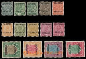 112758 - 1937 Mi.1-6, 9-16, Přetisk, kat. SG £650