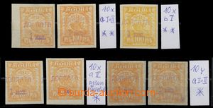 112917 - 1924 Mi.P10, Doplatní, sestava 7ks známek, různé typy p