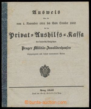 112947 - 1852 Privat-Aushilfs-Kassa des k.k. Prager Militär-Invalide