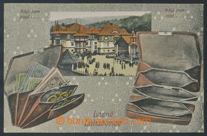 112966 - 1919 LUHAČOVICE - okénková koláž, plná peněženka př
