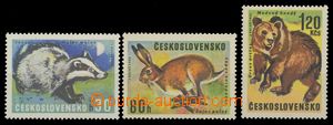 113001 - 1966 Pof.1567, 1570, 1572OHZ, Lovná zvěř, sestava 3ks zn