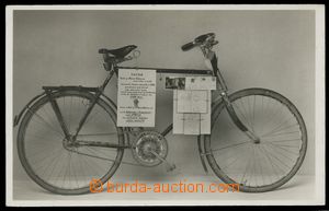 113114 - 1930 CYKLISTIKA, jízdní kolo + reklama, nepoužitá, velmi