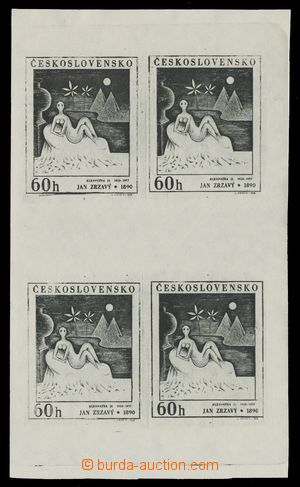113128 - 1968 ZT   Pof.PL1729, Umění 60h, zkusmý tisk v černé ba