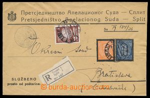 113136 - 1936 R service letter to Bratislava franked with. funeral st