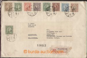 113138 - 1941 R-dopis do ČSR s bohatou frankaturou 10ks výplatních